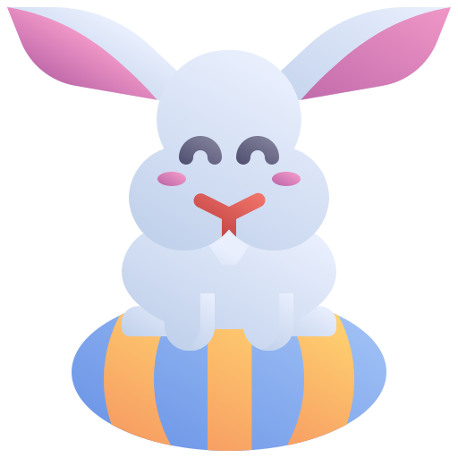 conejo de pascua icono gratis