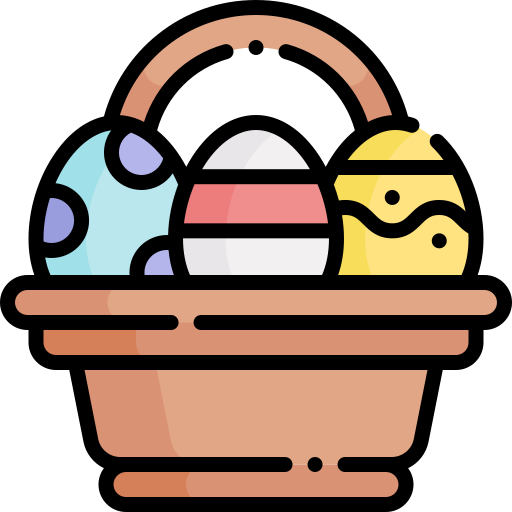 huevos de pascua icono gratis