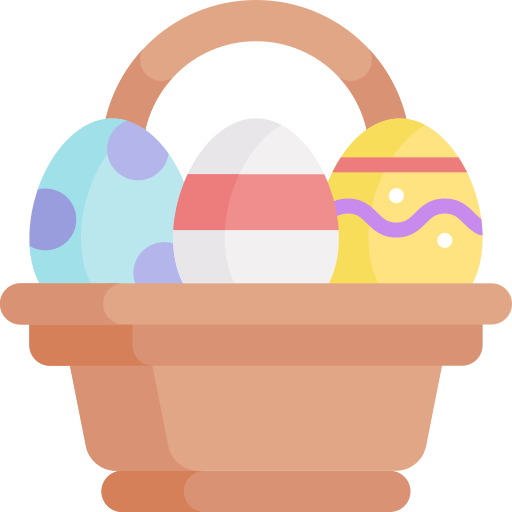 huevos de pascua icono gratis