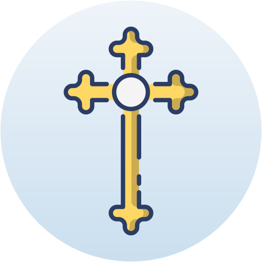 blue christian cross clipart