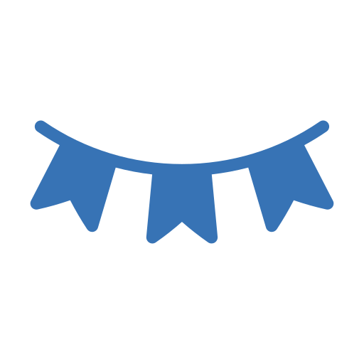 Bunting free icon Bunting free icon