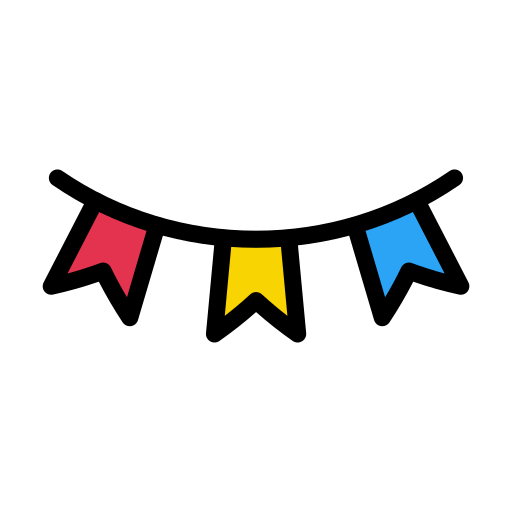 Bunting free icon