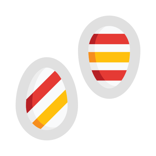 huevos de pascua icono gratis