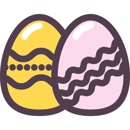 huevos de pascua icono gratis