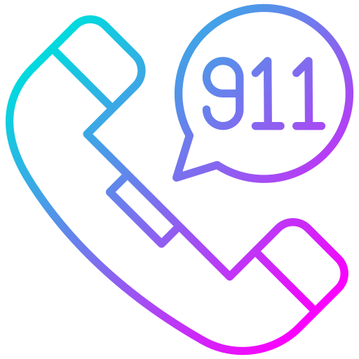 llamada al 911 icono gratis