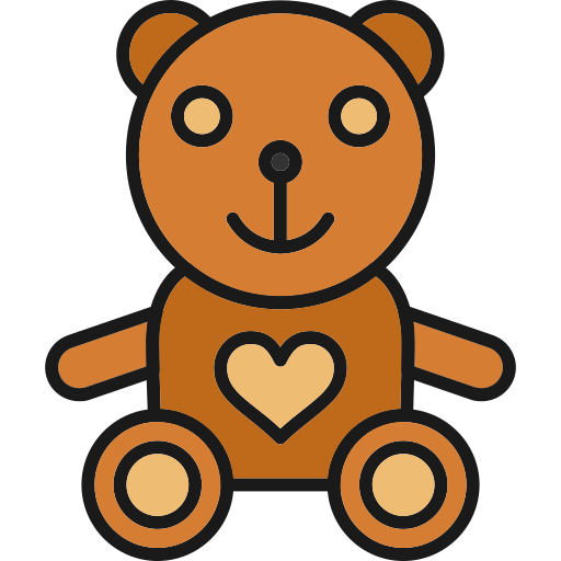 Teddy bear Generic Outline Color icon