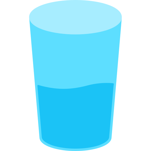 vaso de agua icono gratis