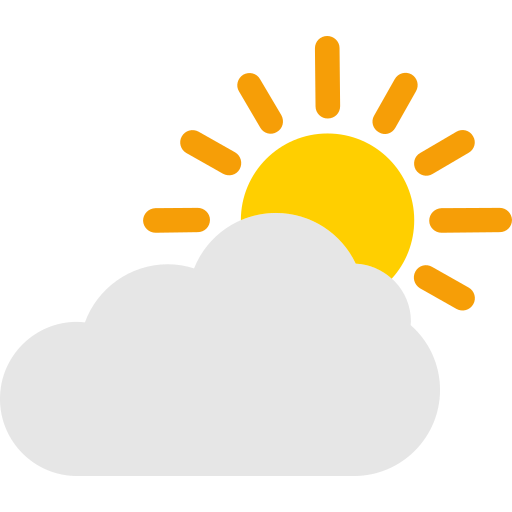 Clouds and sun Generic Flat icon