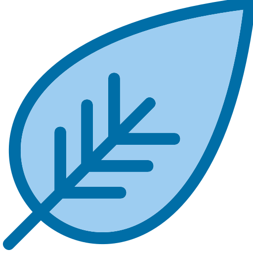 Leaf Generic Blue Icon