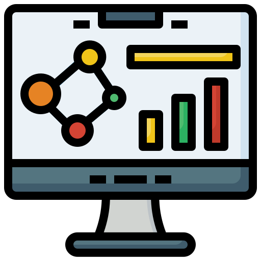 Icono De Análisis De Datos Generic Outline Color