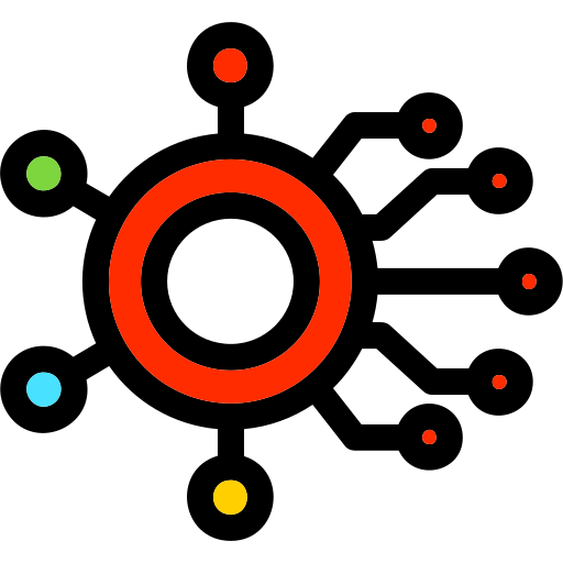 Network Generic Outline Color icon