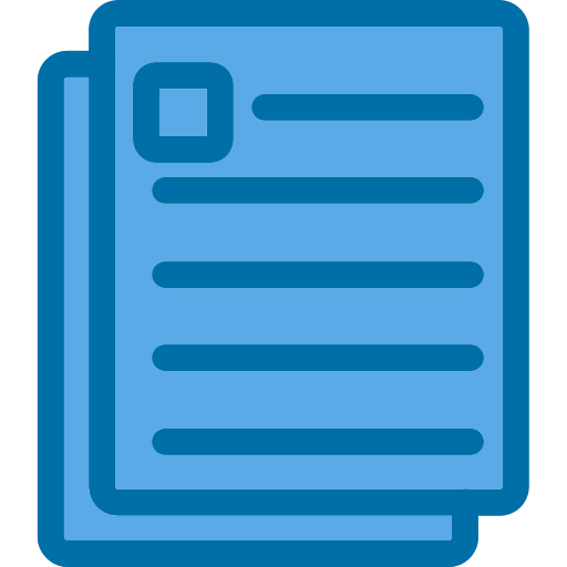 Document Generic Blue icon