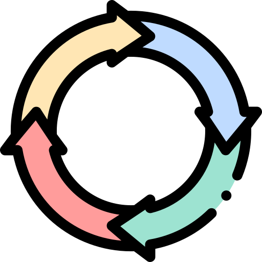 Ciclo ícones de setas grátis