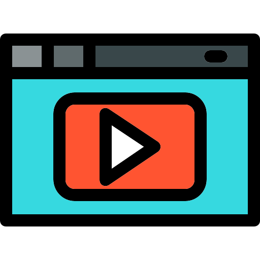 reproductor de video icono gratis