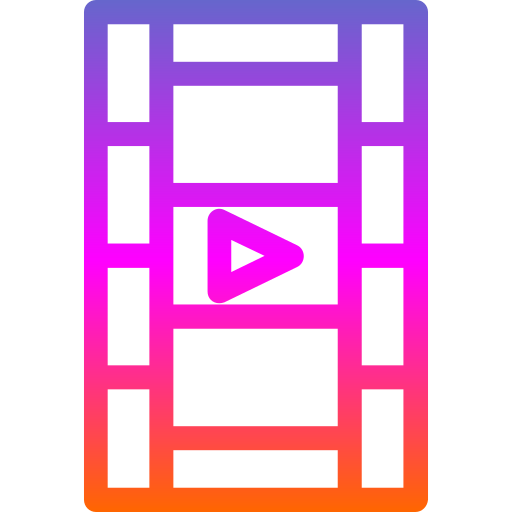 película de vídeo icono gratis