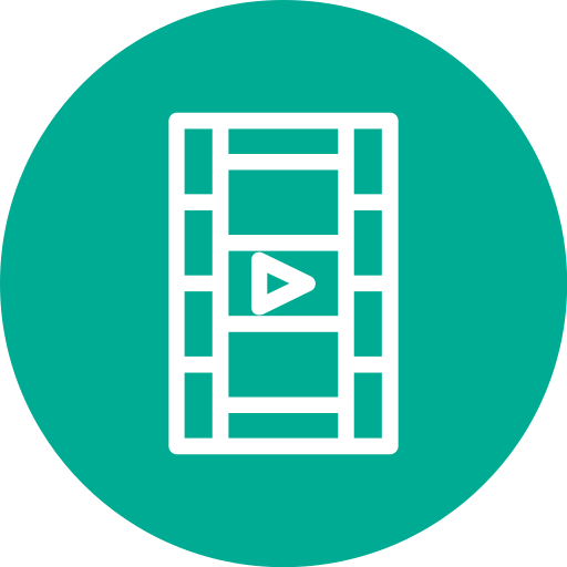 película de vídeo icono gratis