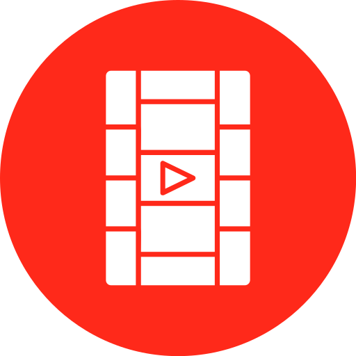 película de vídeo icono gratis