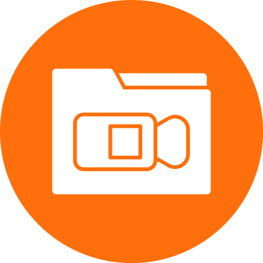 Video folder free icon Video folder free icon