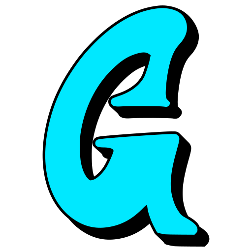 Letter g free sticker Letter g free sticker