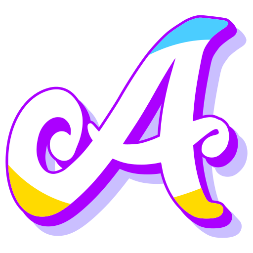 Letter a Stickers - Free education Stickers