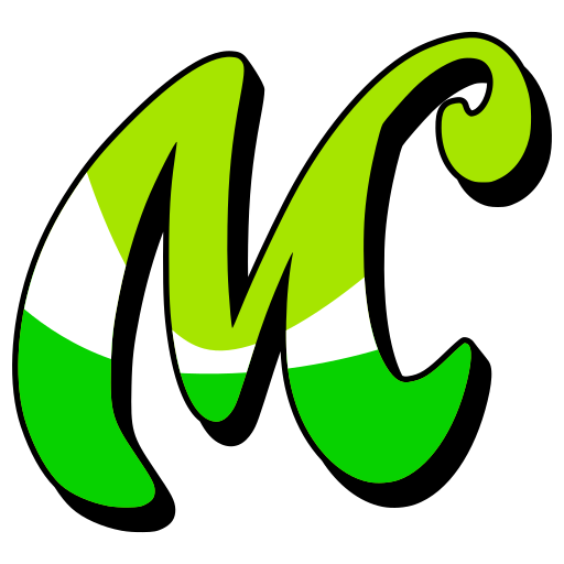 green letter m logo