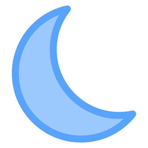 Moon Generic Blue icon