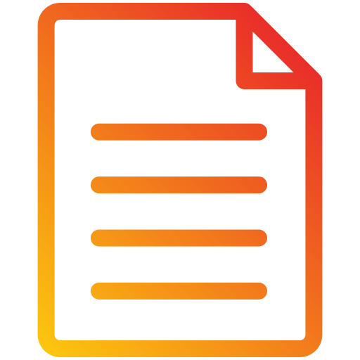 Document Generic Gradient icon