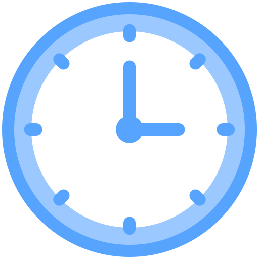 Clock Generic Blue icon