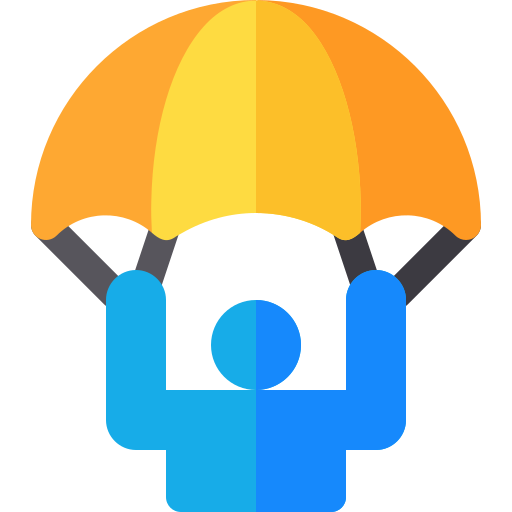 Parachute free icon