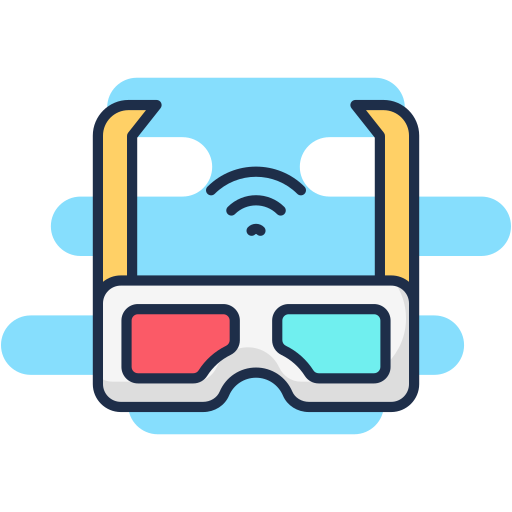 gafas 3d icono gratis