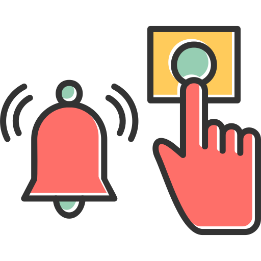 botón de alarma icono gratis