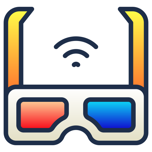 gafas 3d icono gratis