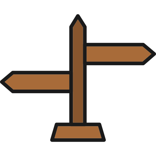 señal direccional icono gratis