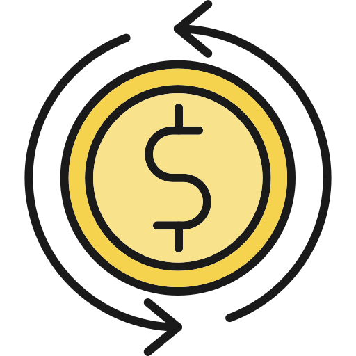 cambio de dinero icono gratis