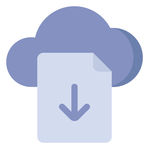 descarga en la nube icono gratis