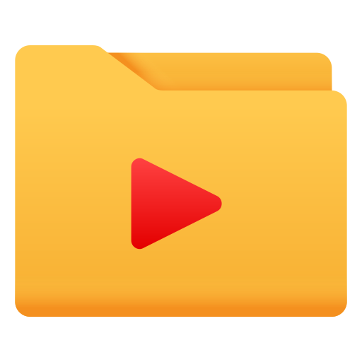 carpeta de videos icono gratis