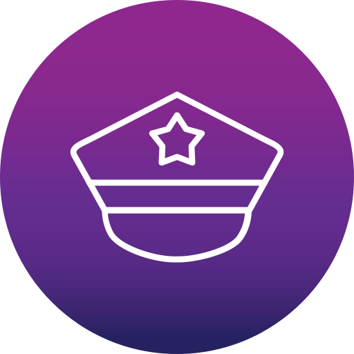 sombrero de policia icono gratis