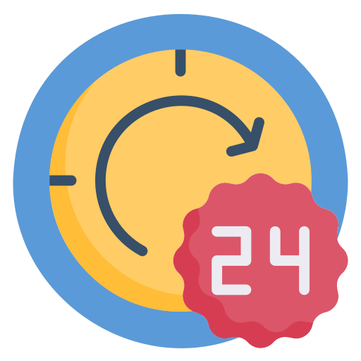 24 hours free icon