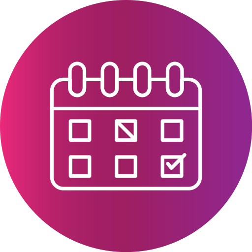 Schedule Generic Flat Gradient icon