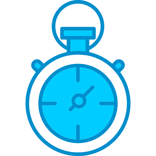 Stopwatch Generic Blue icon