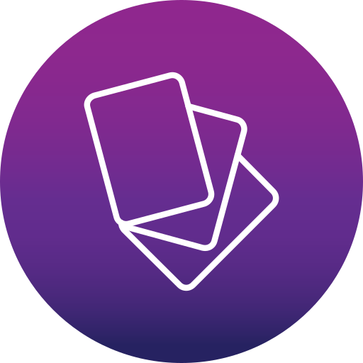 tarjetas flash icono gratis