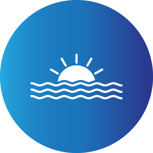 puesta de sol icono gratis