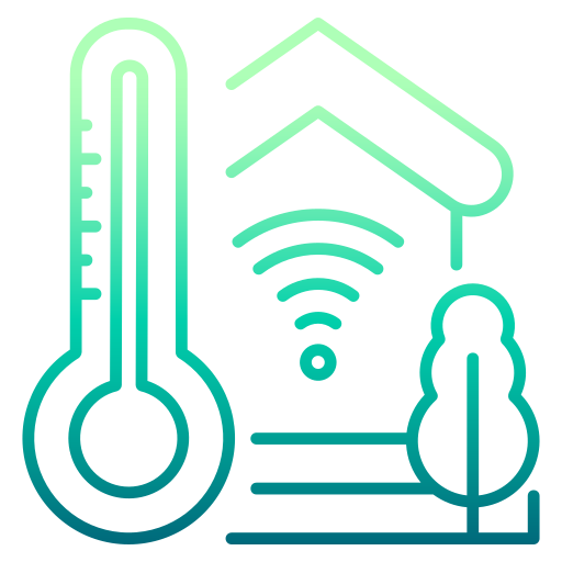 temperatura inteligente icono gratis