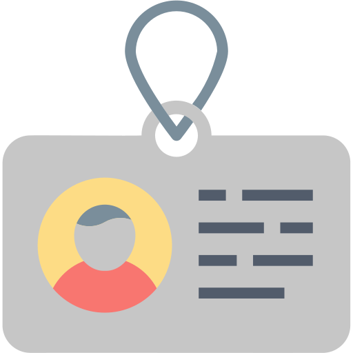 tarjeta de identificación icono gratis