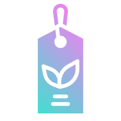 etiqueta ecológica icono gratis