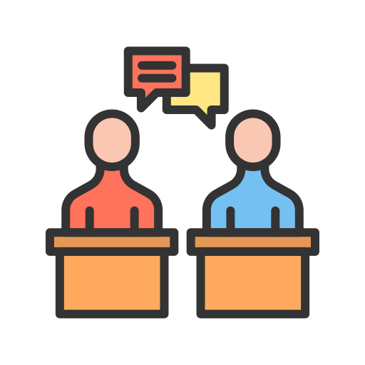 Debate - Free communications icons