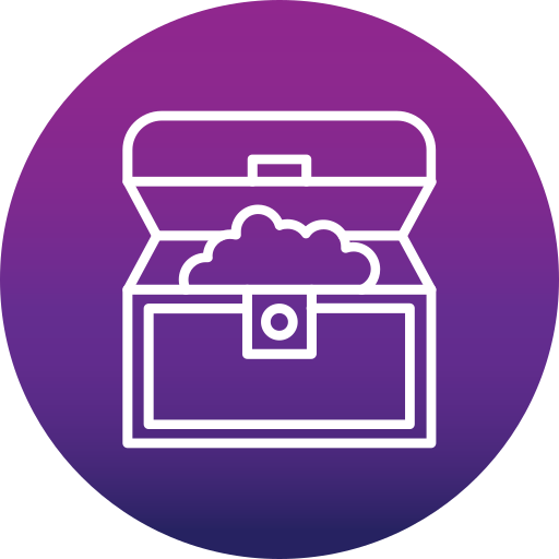 cofre del tesoro icono gratis