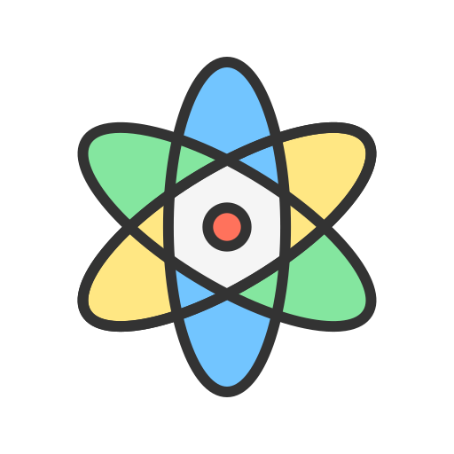 Atom Generic Outline Color icon