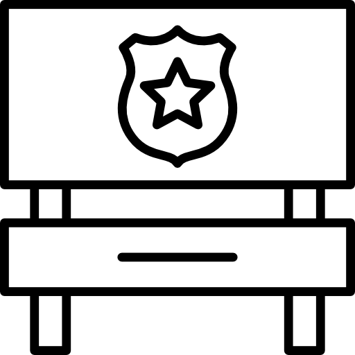 estación de policía icono gratis