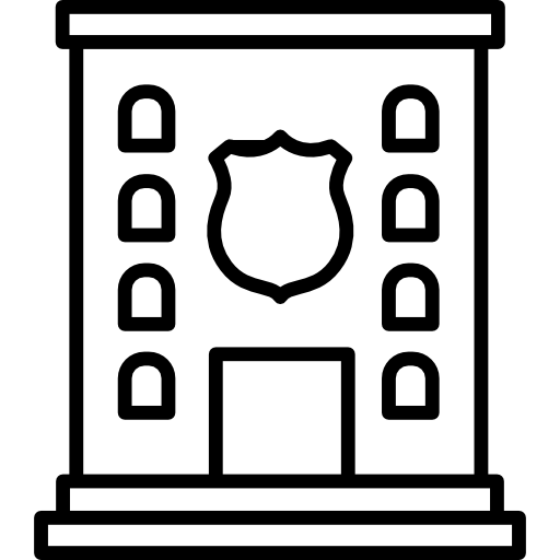 estación de policía icono gratis